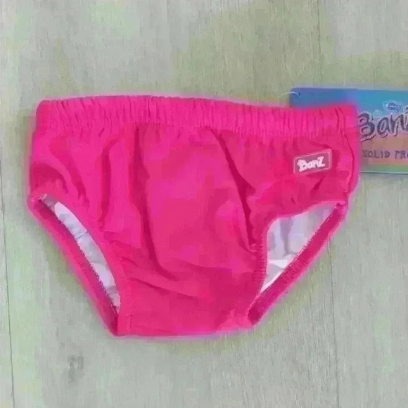 BANZ | Kid's Hot Pink  UV Swim Diaper 8-12 Months - Picture 1 of 4